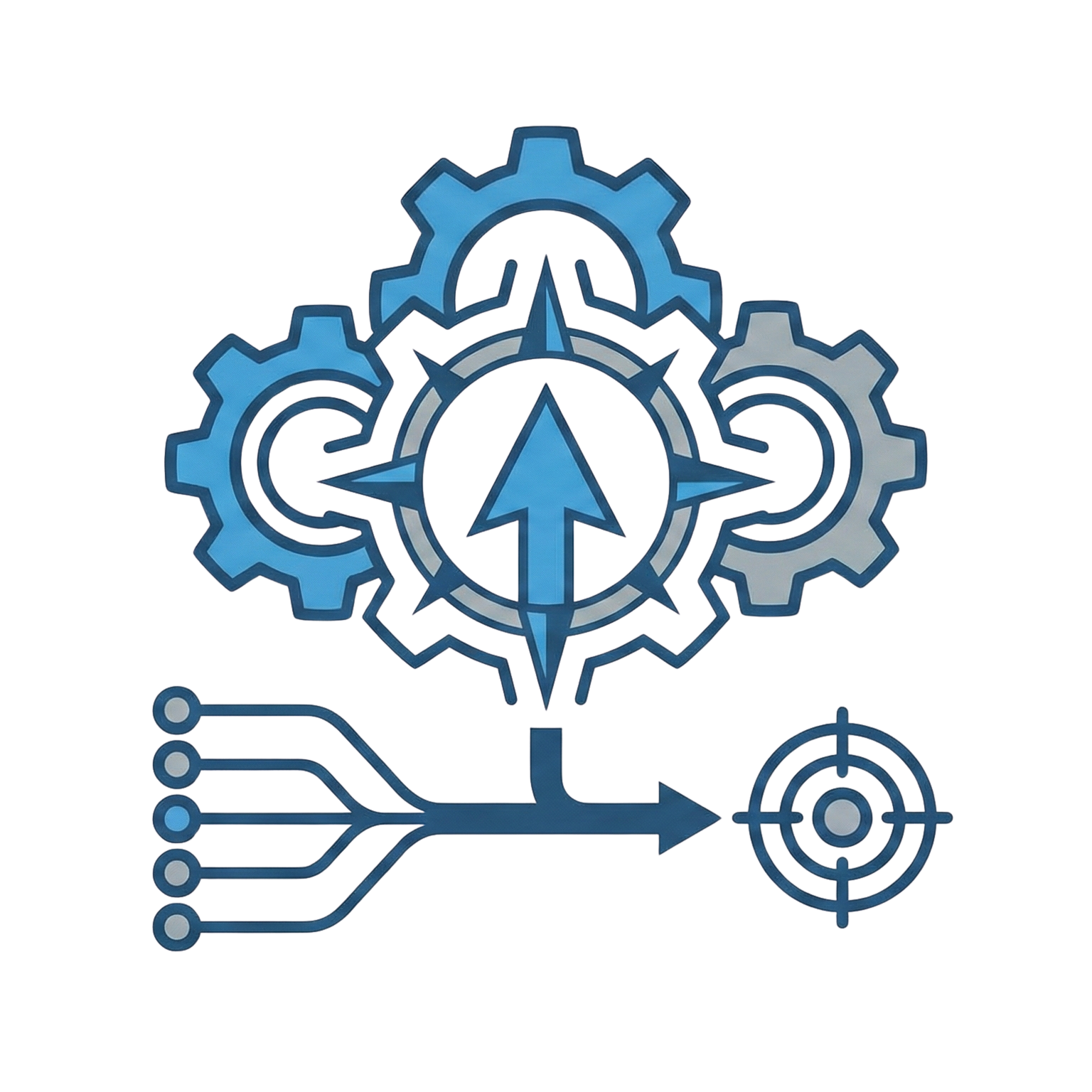 Icon representing GTM operating models and integrated go-to-market execution.